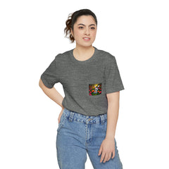 Dia de Los Muertos Conejo - Unisex Pocket T-shirt