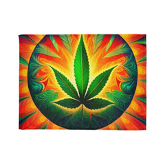 Psychedelic Leaf - Soft Polyester Blanket