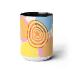 I'm so Eggcited - Two-Tone Coffee Mugs, 15oz