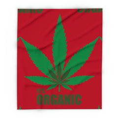 420 Organic - Arctic Fleece Blanket Red