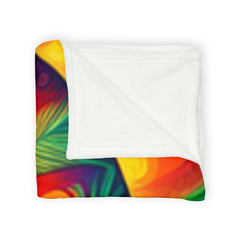 Psychedelic Leaf - Soft Polyester Blanket