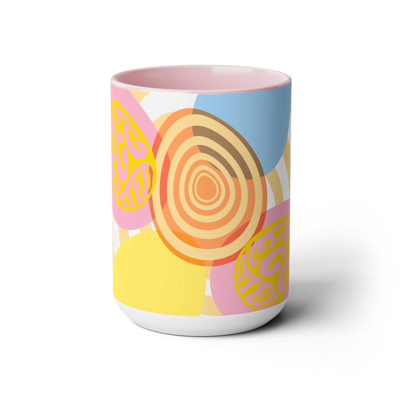 I'm so Eggcited - Two-Tone Coffee Mugs, 15oz