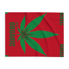 420 Organic - Arctic Fleece Blanket Red