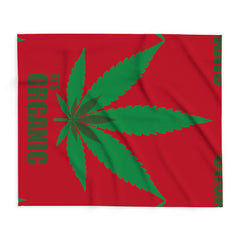 420 Organic - Arctic Fleece Blanket Red