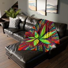 Psychedelic 420 - Soft Polyester Blanket