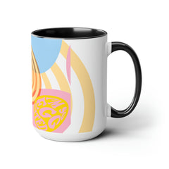 I'm so Eggcited - Two-Tone Coffee Mugs, 15oz