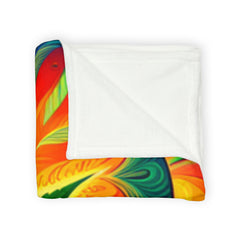 Psychedelic Leaf - Soft Polyester Blanket