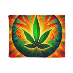 Psychedelic Leaf - Soft Polyester Blanket