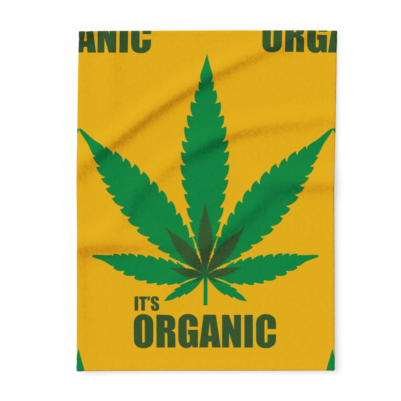 420 Organic - Arctic Fleece Blanket Yellow