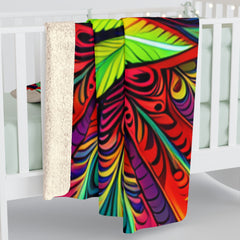 Psychedelic 420 - Sherpa Fleece Blanket