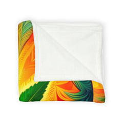 Psychedelic Leaf - Soft Polyester Blanket