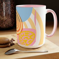 I'm so Eggcited - Two-Tone Coffee Mugs, 15oz