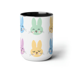 Bunny - Two-Tone Coffee Mugs, 15oz