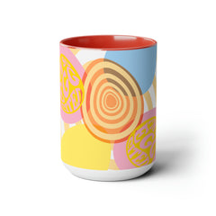 I'm so Eggcited - Two-Tone Coffee Mugs, 15oz