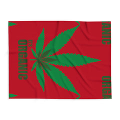 420 Organic - Arctic Fleece Blanket Red