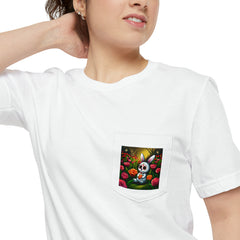 Dia de Los Muertos Conejo - Unisex Pocket T-shirt