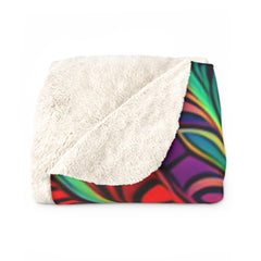 Psychedelic 420 - Sherpa Fleece Blanket