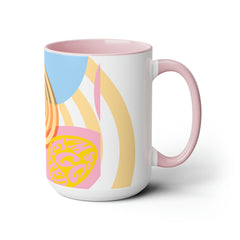 I'm so Eggcited - Two-Tone Coffee Mugs, 15oz