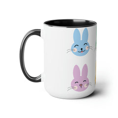 Bunny - Two-Tone Coffee Mugs, 15oz