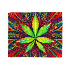 Psychedelic 420 - Soft Polyester Blanket