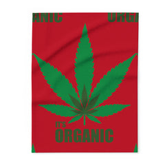 420 Organic - Arctic Fleece Blanket Red