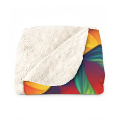 Psychedelic Leaf - Sherpa Fleece Blanket