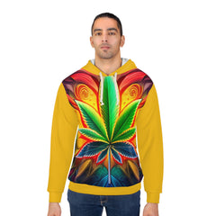 420 Leaf Yellow  - Unisex Pullover Hoodie (AOP)