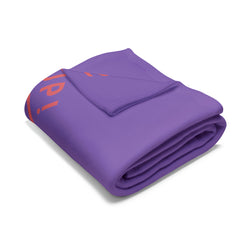 Woman Up - Arctic Fleece Blanket Purple