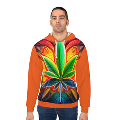 420 Leaf Orange  - Unisex Pullover Hoodie (AOP)