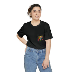 Dia de Los Muertos Conejo - Unisex Pocket T-shirt