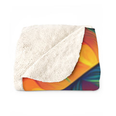 Psychedelic Leaf - Sherpa Fleece Blanket