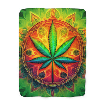 420 Leaf - Sherpa Fleece Blanket