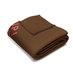 Woman Up - Arctic Fleece Blanket Brown