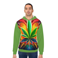 420 Leaf Green  - Unisex Pullover Hoodie (AOP)