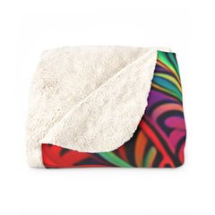 Psychedelic 420 - Sherpa Fleece Blanket