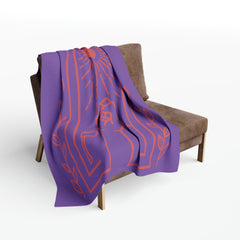 Woman Up - Arctic Fleece Blanket Purple