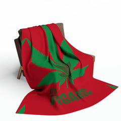 420 Organic - Arctic Fleece Blanket Red