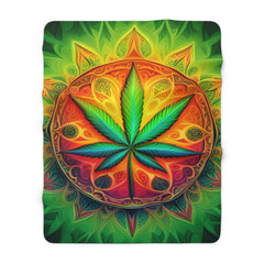 420 Leaf - Sherpa Fleece Blanket