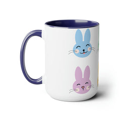 Bunny - Two-Tone Coffee Mugs, 15oz