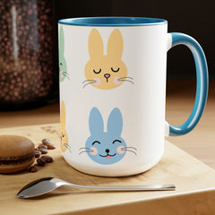 Bunny - Two-Tone Coffee Mugs, 15oz