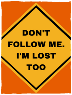 Don't Follow. I'm Lost Too